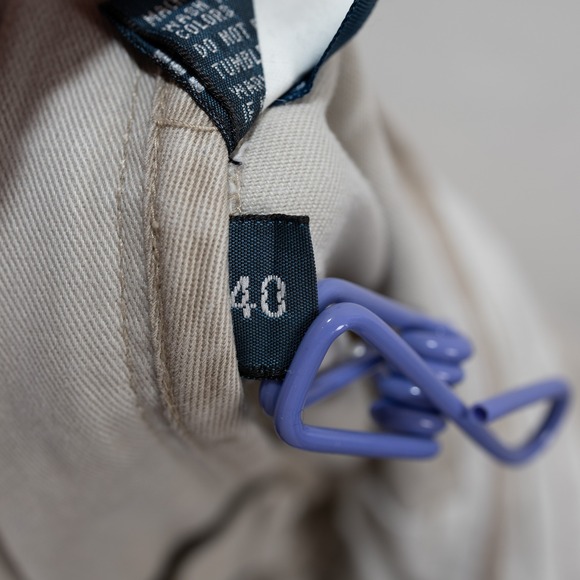 Polo Ralph Lauren Khaki Cargo Shorts Mens 100% Cotton Size 40 Casual - Picture 9 of 10